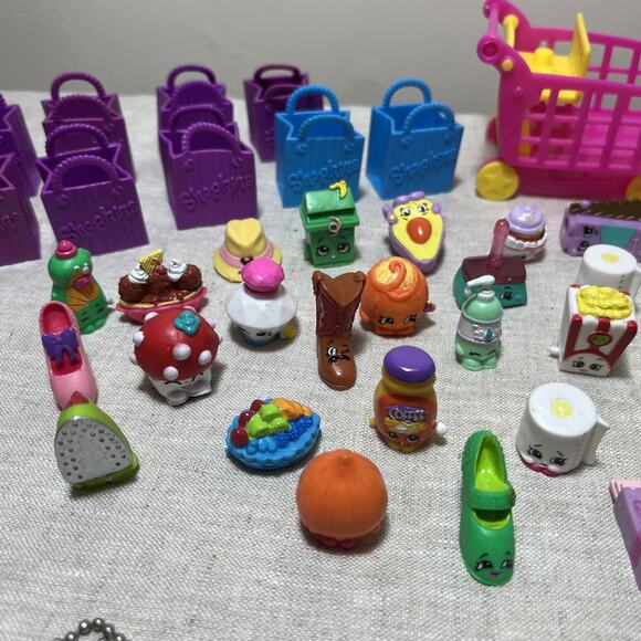 Shopkins Lot of 59 Random Figures accessories Characters Mixed Seasons bundle - Picture 3 of 8